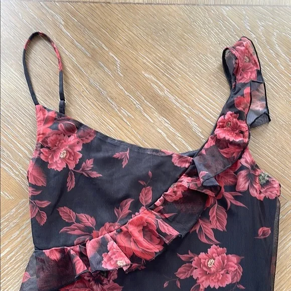 Peppermayo Floral Black and Red Mini Dress - Picture 10 of 13